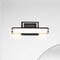 Nuvo Solano LED Small Vanity, Black and Brushed Nickel Finish, White Acrylic Lens 62/656 - alternate 6